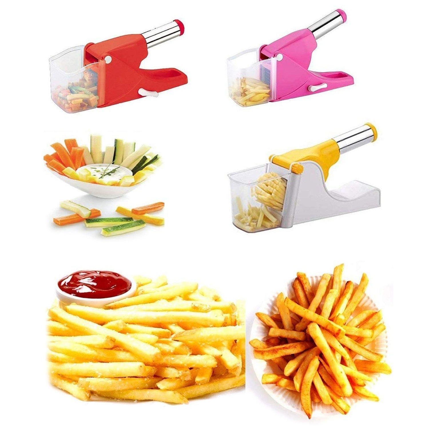 0114L French Fry Chipser / Chips Slicer / Potato Chipser /Chips Maker Machine/Potato Slicer with Container DeoDap 0114L French Fry Chipser / Chips Slicer / Potato Chipser /Chips Maker Machine/Potato Slicer with Container DeoDap